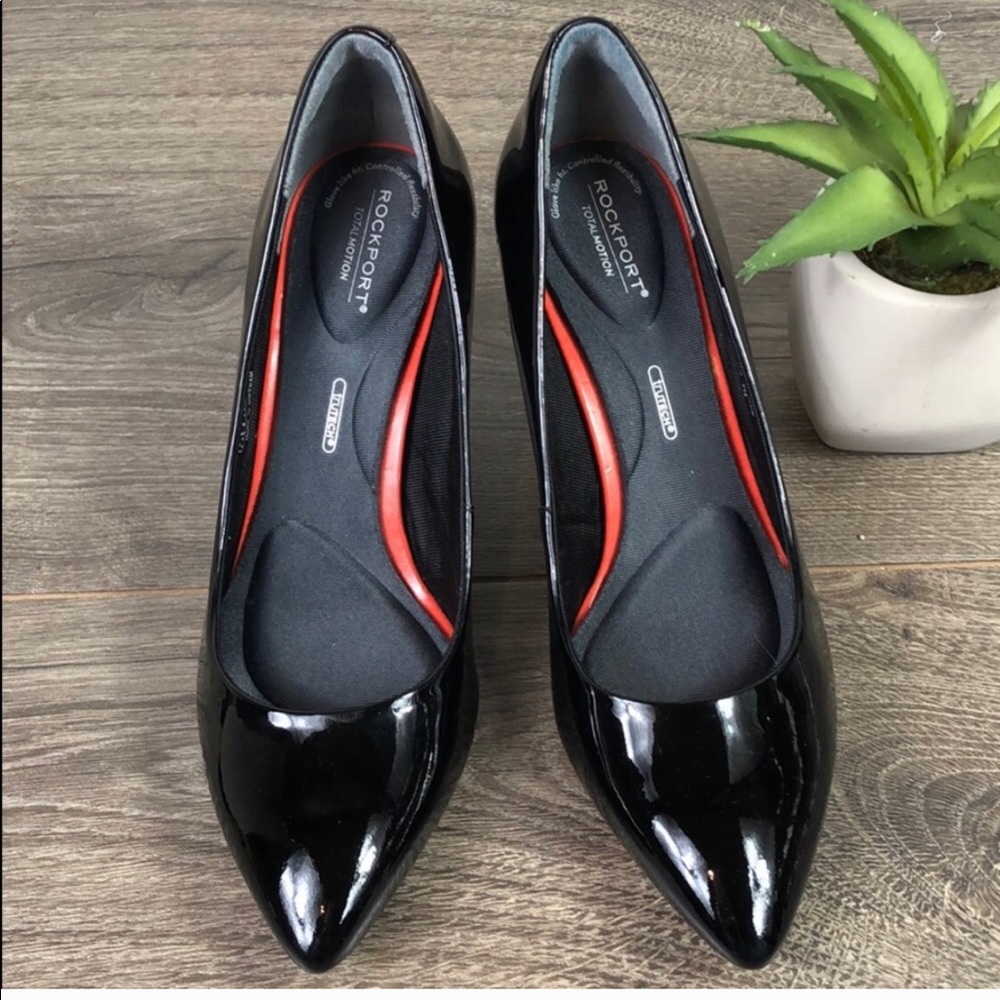 Rockport Career Heels Total Motion Patent Leather